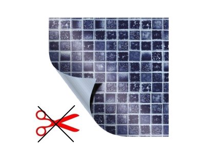 SQUARE DECOR MOZAIKA AQUA OHNUTY ROH wipe bg