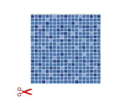 SQUARE DECOR MOZAIKA MODRA OKRAJ protiskluz