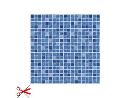 SQUARE DECOR MOZAIKA MODRA OKRAJ protiskluz