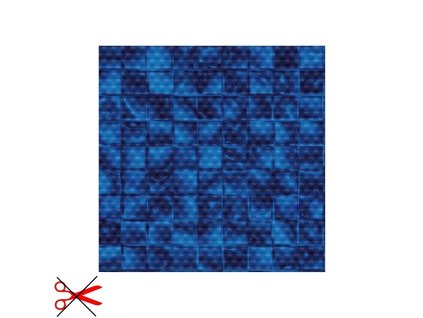 SQUARE DECOR MOZAIKA MODRA ELECTRIC OKRAJ protiskluz