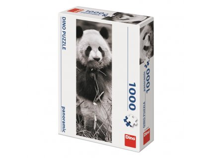 Panda v trávě 1000 panoramatic puzzle