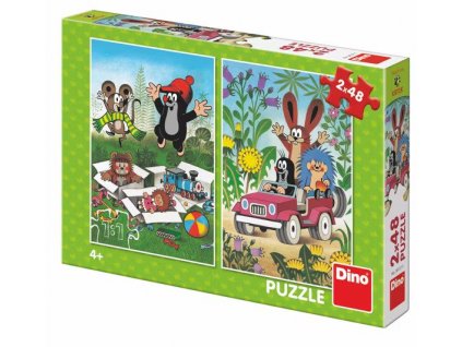 krtek se raduje puzzle 2x48 dilku 01