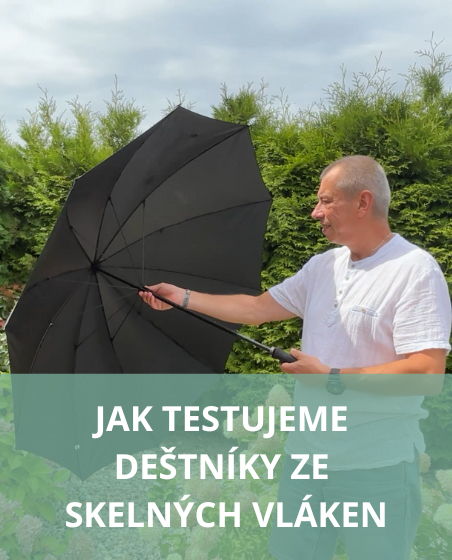 Jak testujeme deštníky