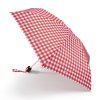 Fulton dámský skládací deštník Tiny 2 RED GINGHAM L501