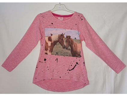 dievčenské tričko s dlhým rukávom