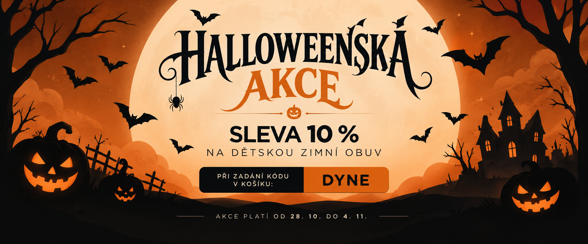 Halloweenská akce: 10% sleva na dětskou zimní obuv