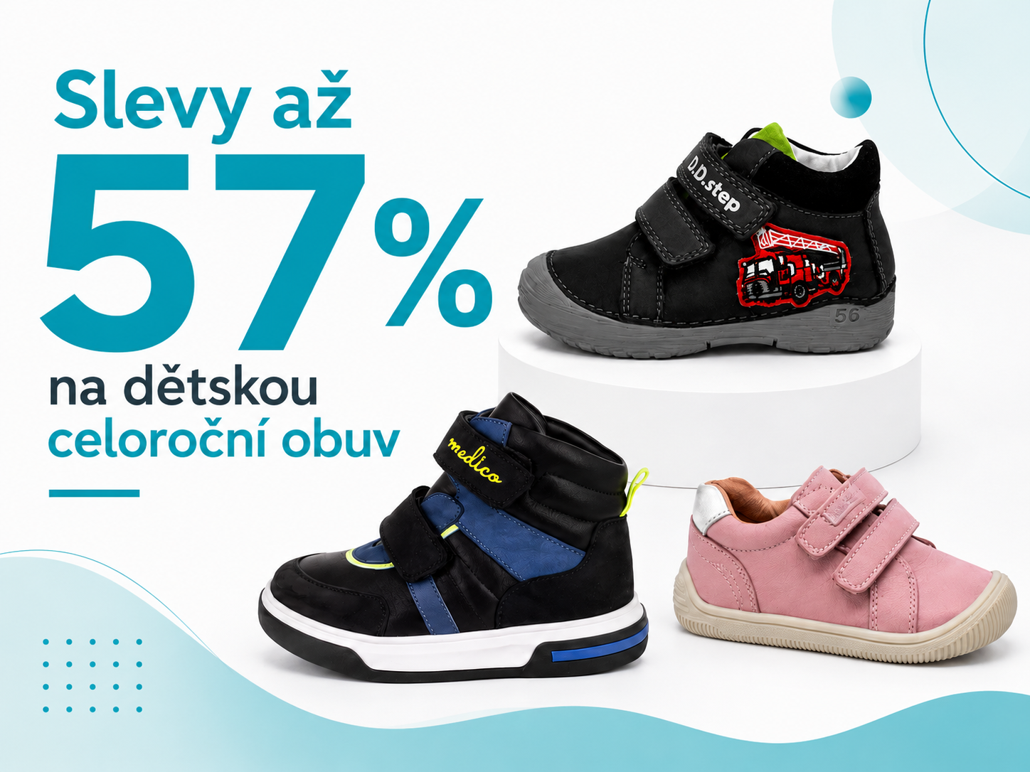 Slevy až 57% na celoroční obuv