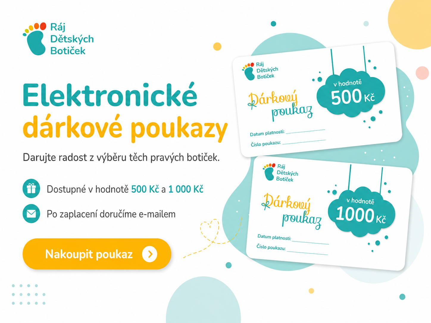 Elektronické dárkové poukazy
