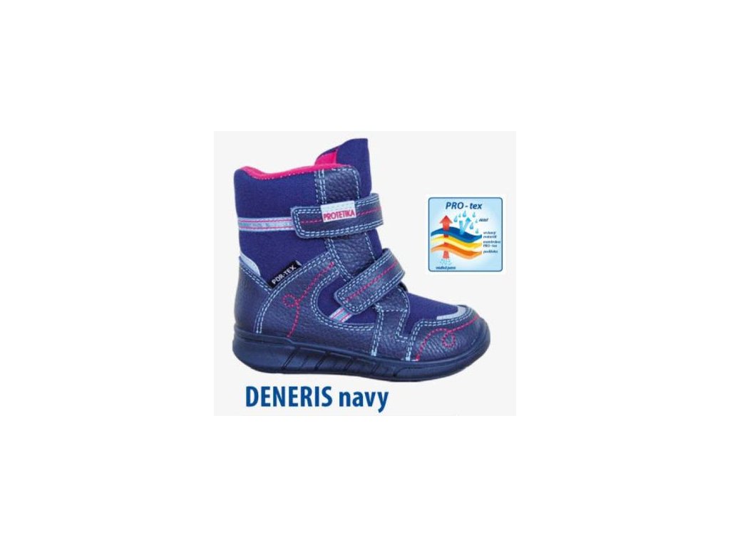 Dívčí zimní obuv Deneris navy