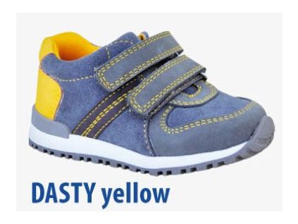 Chlapecká obuv Dasty yellow