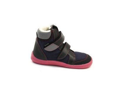 Dívčí zimní Barefoot boty Beda BF0004/W/MK/NL/OP Anette