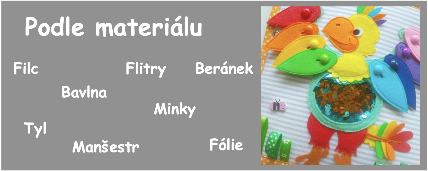 Stránky do Quiet book podle druhu materiálu