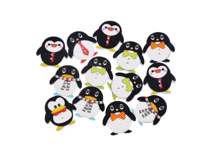 Pinguinknopf (Holz)