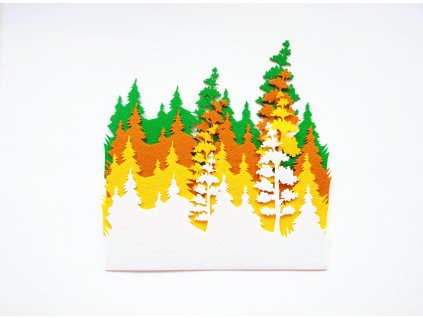 Wald mit Kiefern (ganzjähriges 4er-Set) - Stecklinge