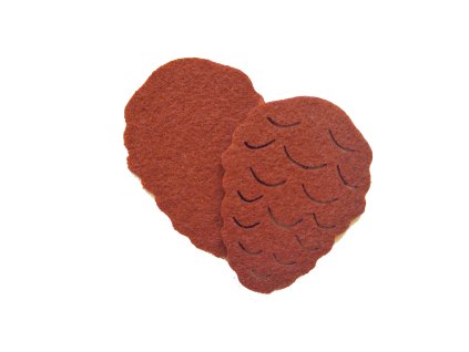 Große oder kleine Tannenzapfenscheiben