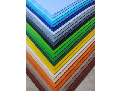 Sada korejského filcu 20x30 cm (25 barev)