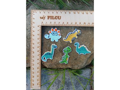 Dinosaurier zum Aufbügeln - 5 Stk