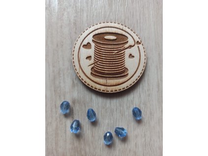 Korálek kapky - 6 ks (plast)
