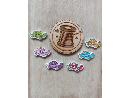 Schildkrötenknopf (Holz)