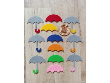 Kleine Regenschirme - Ausschnitte