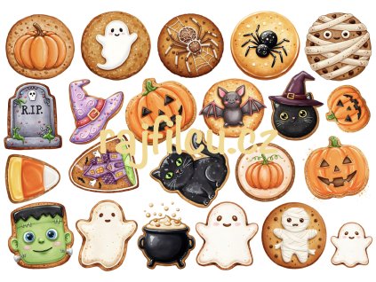 Hallouween sušenky tisk A4.1