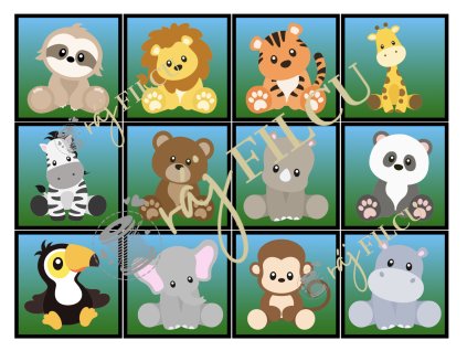 Pexeso safari tisk rajfilcu.cz.1