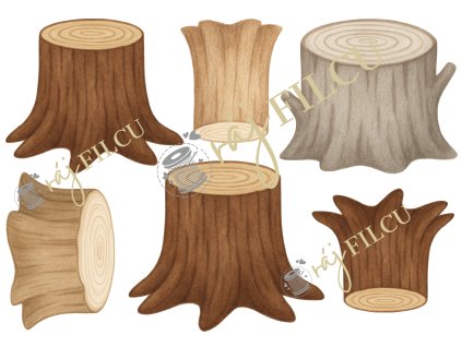 Pařezy tisk na filc rajfilcu.cz.1