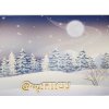 Zimní les - polyesterový panel