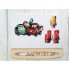 Lightning McQueen 7er-Set - Filzplatte