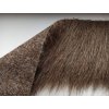 Kožešinový lem - melír (hnědá,bílá,černá)