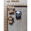 Koralik silikonowy - koala, panda, lew