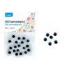 Oči kulaté 1,2 cm, samolepící - sada 20 ks