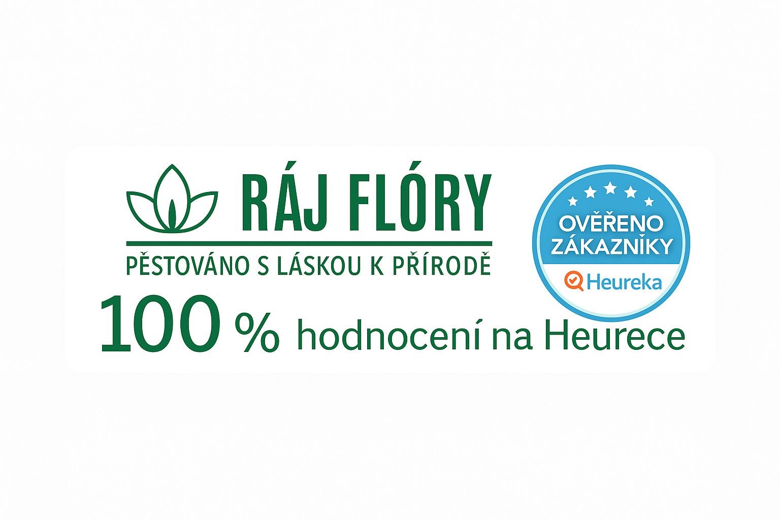 100% hodnocení Heureka