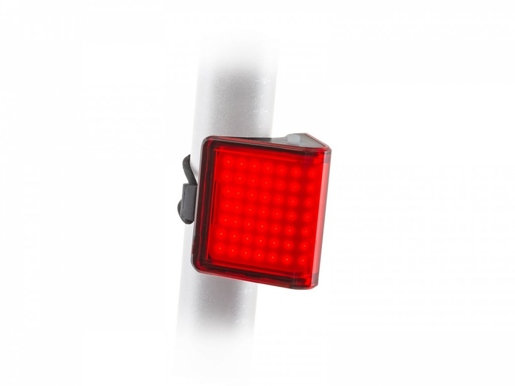 AUTHOR světlo zadní V-Block360 USB CobLed 80lm černá/červené sklo