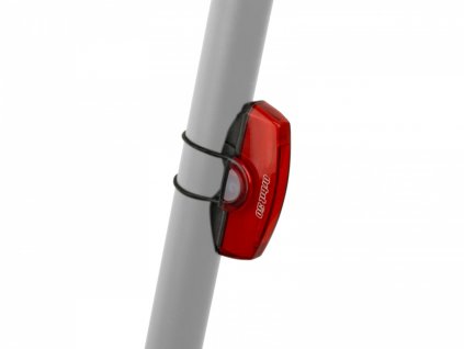 AUTHOR světlo zadní A-Orbit USB COBLed 50lm černá/červené sklo