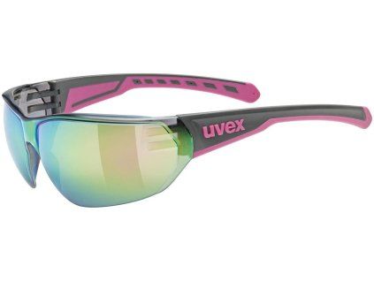 UVEX brýle EQUETE grey/pink matt mirror/pink