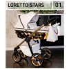 Kombinovaný kočárek 3v1 Adbor Loretto Stars 2024 s autosedačkou