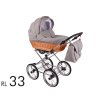 Retro kombinovaný kočárek 2v1 Lonex Retro Classic Len 2021