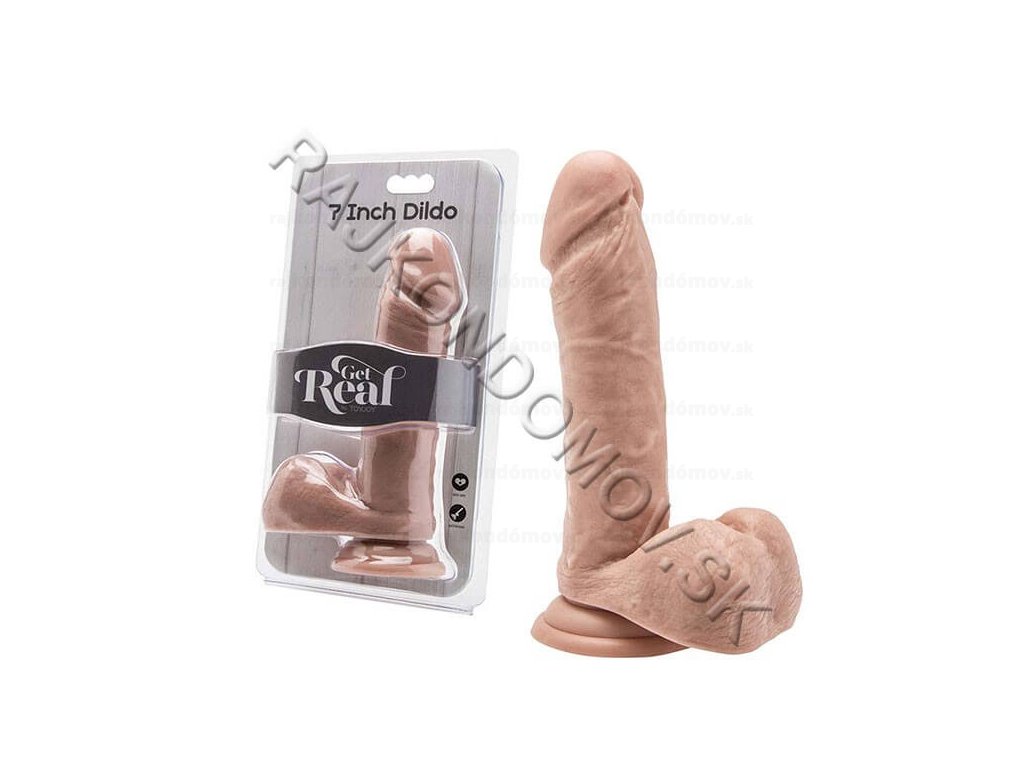 Get Real 7 Inch with balls realistické dildo 8713221486387 1992  24 1837
