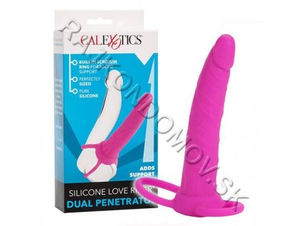 CalExotics Dual Penetrator análne dildo s krúžkom na penis Pink 716770073501 2025  24 1870