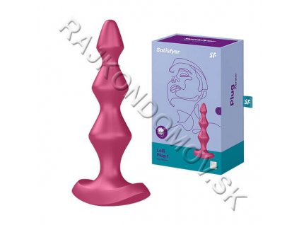 Satisfyer Lolli Plug 1 vibračný análny kolík Bordeaux 4061504003207 2128  24 1973