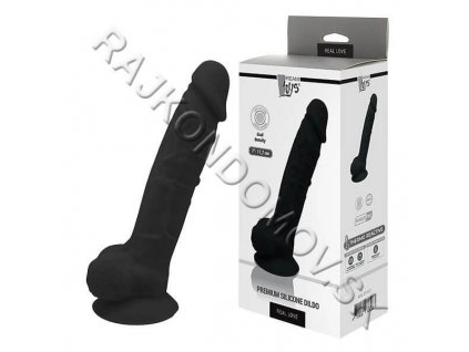 Dream Toys Premium Silicone Dildo 17,7 cm BLACK 8719632676263 2216  24 2061