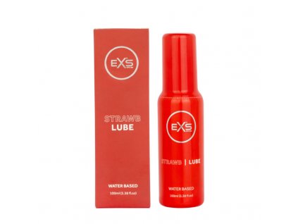 exs strawberry lube jahodovy lubrikacny gel na baze vody 100ml