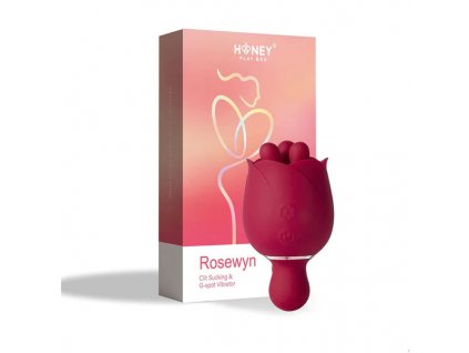 honey play box rosewyn rotating rose toy vibrator red 5