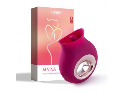 honey play box alvina clit licking tongue vibrator pink