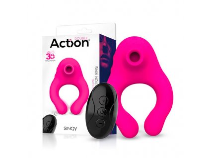 action sinqy remote vibrating suction ring 10