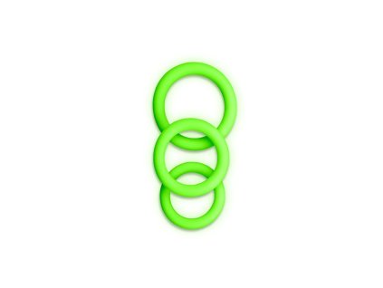 Ouch! Cockring Set Glow in the Dark3
