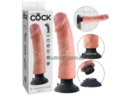 Pipedream King Cock 9″ Vibrating Cock  525  24 512