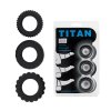 lybaile titan 3 in 1 silicone rings black