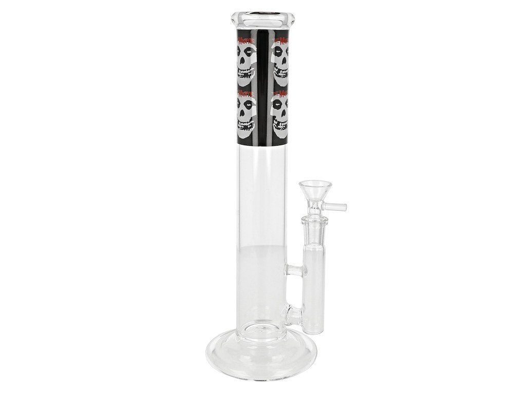 Skleněný bong Colored Skull Straight, 30cm